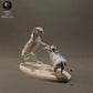Produktfoto Tier Figur Diorama, Modellbau: 0: Wildtier Figur: Leopard jagt Warzenschwein – Tiere der Savanne (Ref 01_01_42)