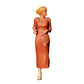 3DP Miniatures 0: Stehende Figur: Frau im langen Kleid & Stiefeln (Ref. Nr. 458)