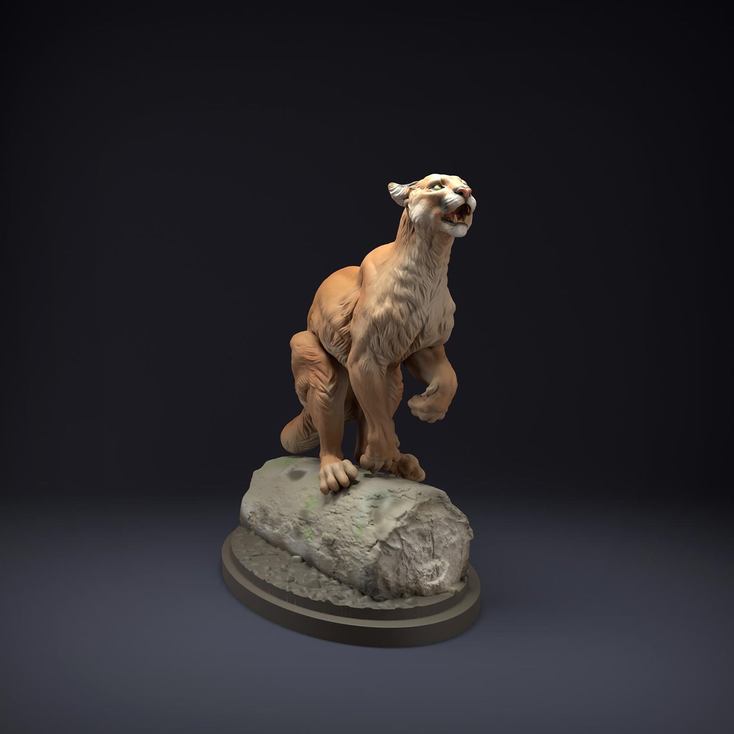 Product photo Animal Figure Diorama, Model Building: 0: Wild Animal Figure: Mountain Lion – Puma (Ref 01_01_83)