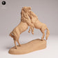 Product photo Animal Figure Diorama, Model Building: 0: Wild Animal Figures: Fighting Mustangs – Horses (Ref 25_09_03)