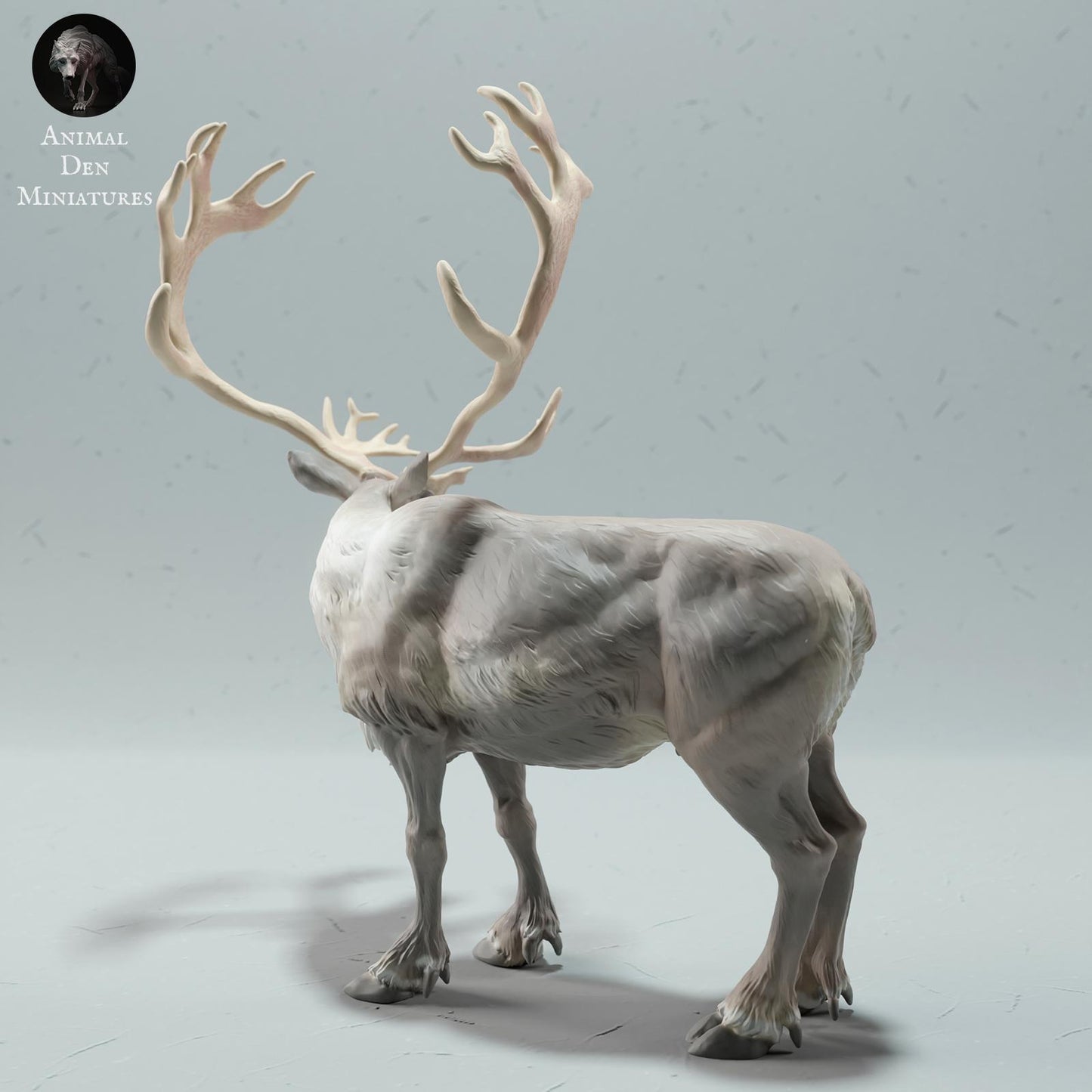Product photo Animal Figure Diorama, Model Building: 0: Wild Animal Figure: Reindeer – Bull Caribou (Ref 01_01_68)