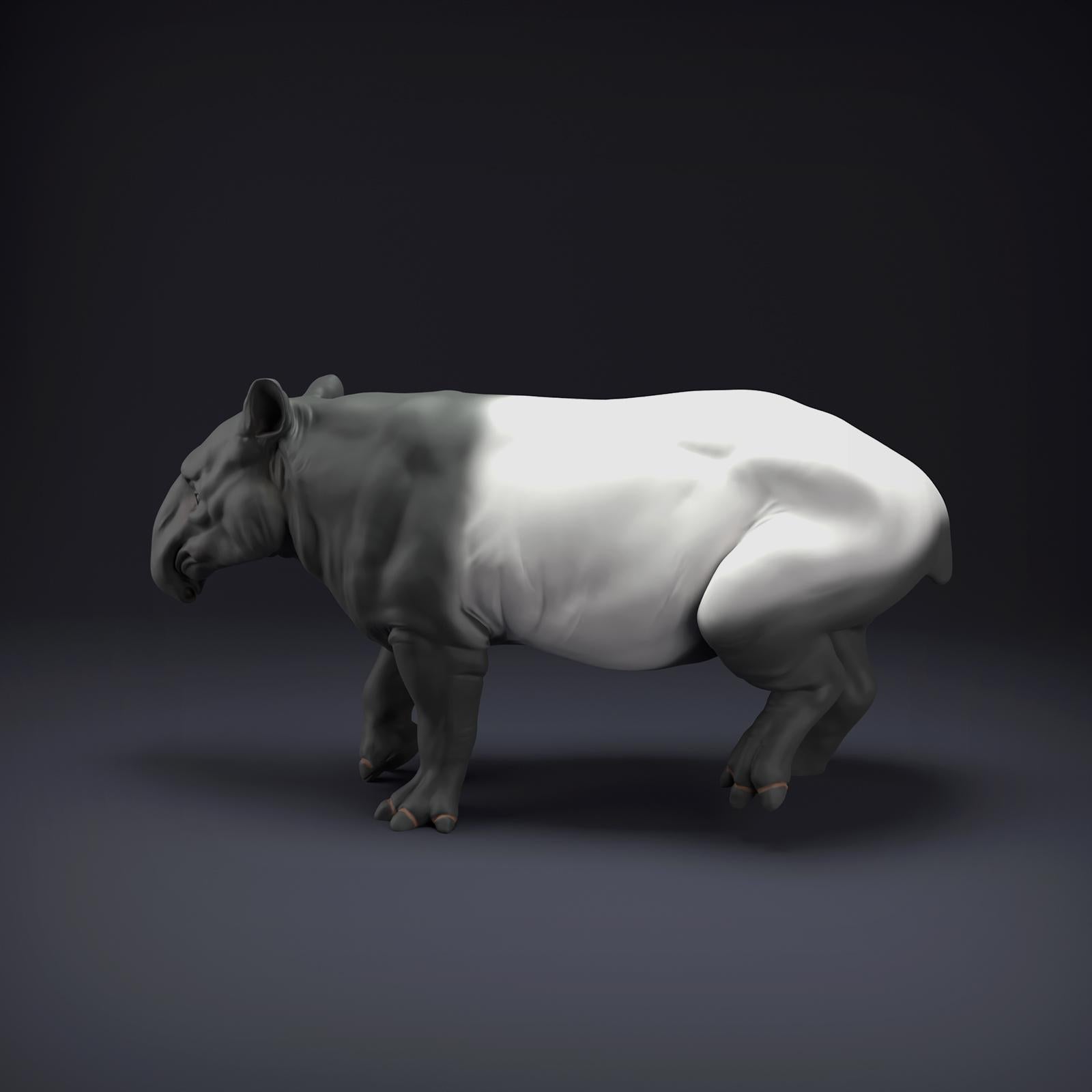 Product photo Animal Figure Diorama, Model Building: 0: Jungle Animal Figure: Malayan Tapir (Ref 01_01_86)