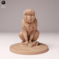 Produktfoto Tier Figur Diorama, Modellbau: 0: Wildtier Figur: sitzender Japanmakak (Ref 24_10_05)