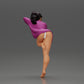 Diorama Model Building Product Photo 2: Diorama Miniature: Female Figure in Long Shirt and Bikini, Leaning on Table (Ref No. A52)