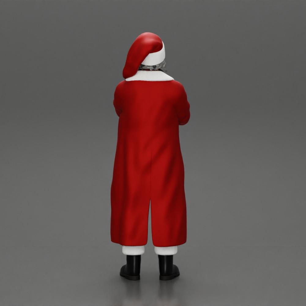 Diorama model building product photo 3: Santa Claus miniature, standing with crossed arms for diorama (Ref No. A51)