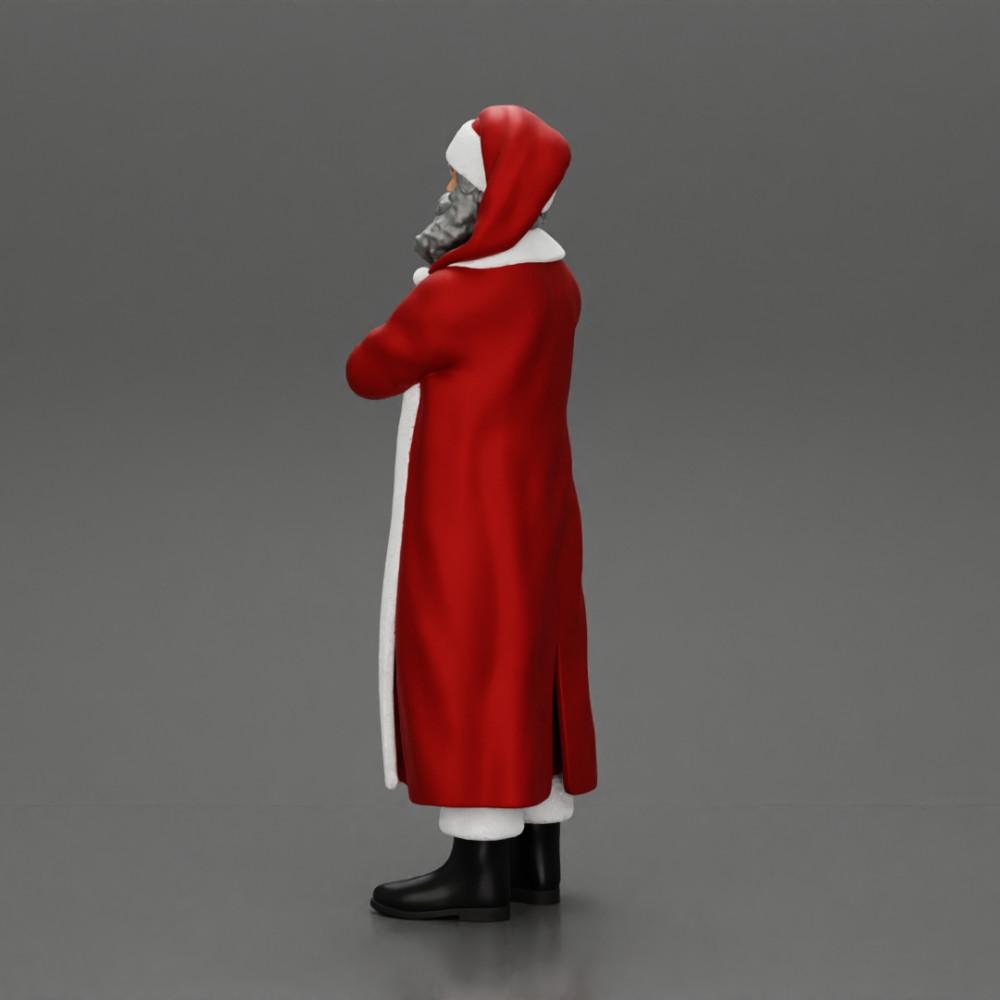 Diorama model building product photo 4: Santa Claus miniature, standing with crossed arms for diorama (Ref No. A51)