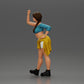 Diorama model building product photo 5: miniature figure: girl in top & shorts, shirt tied around waist, arm raised (Ref No. A56)
