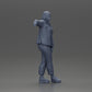 Diorama model building product photo 7: Diorama figure woman with headscarf and jacket, leaning against the car, arm extended (Ref No. A59)