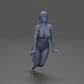 Diorama model building product photo 7: Diorama miniature: Woman in a one-piece swimsuit leaning forward at the poolside (Ref No. A55)
