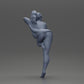 Diorama model building product photo 8: Diorama miniature: Female figure in long shirt and bikini, leaning on table (Ref No. A52)