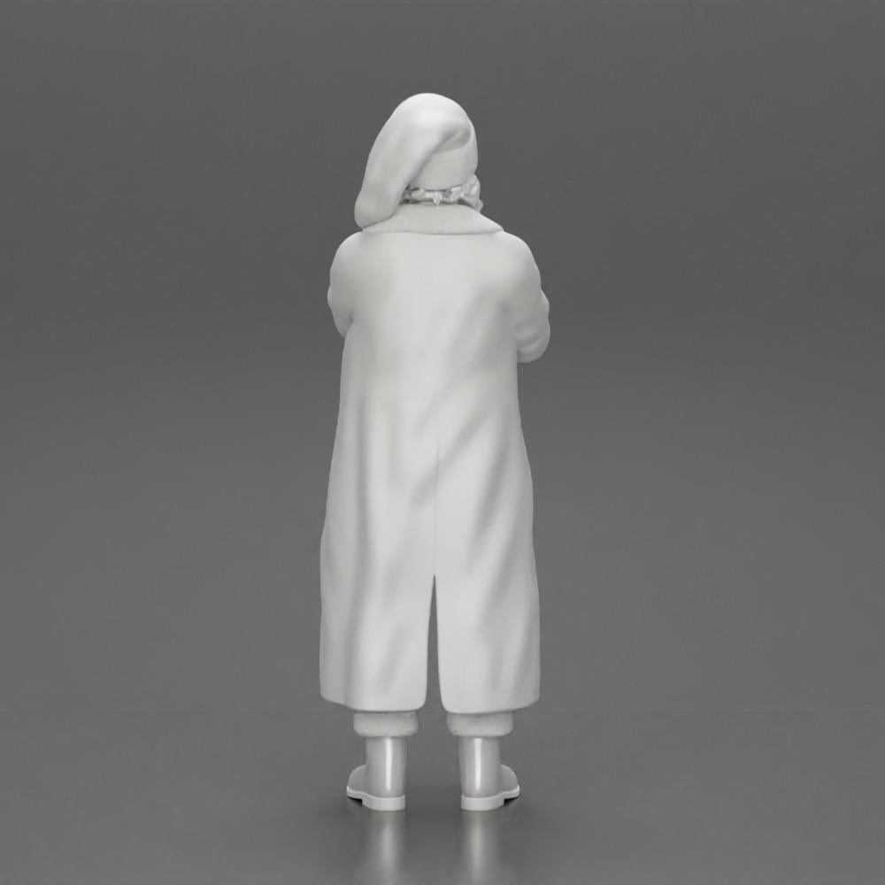 Diorama model building product photo 9: Santa Claus miniature, standing with crossed arms for diorama (Ref No. A51)