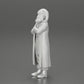Diorama model building product photo 11: Santa Claus miniature, standing with crossed arms for diorama (Ref No. A51)