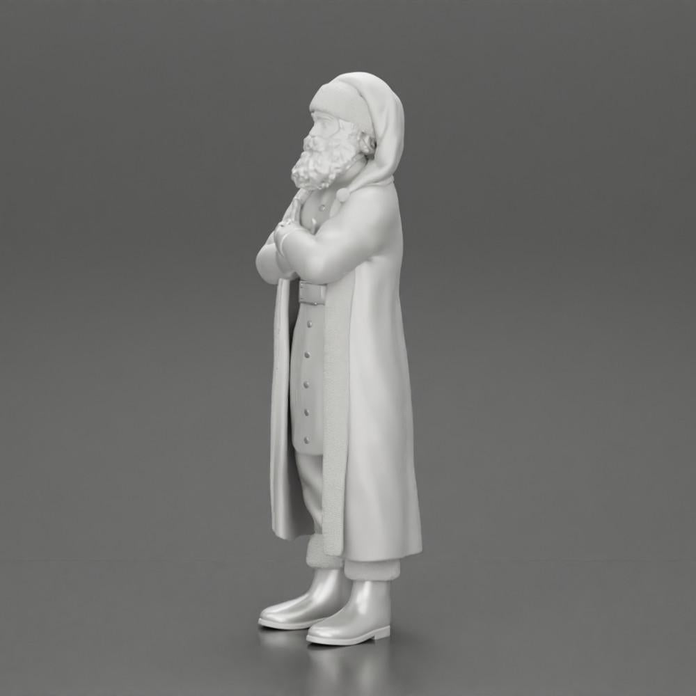 Diorama model building product photo 11: Santa Claus miniature, standing with crossed arms for diorama (Ref No. A51)