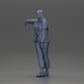 Diorama model building product photo 11: Diorama figure woman with headscarf and jacket, leaning against the car, arm extended (Ref No. A59)