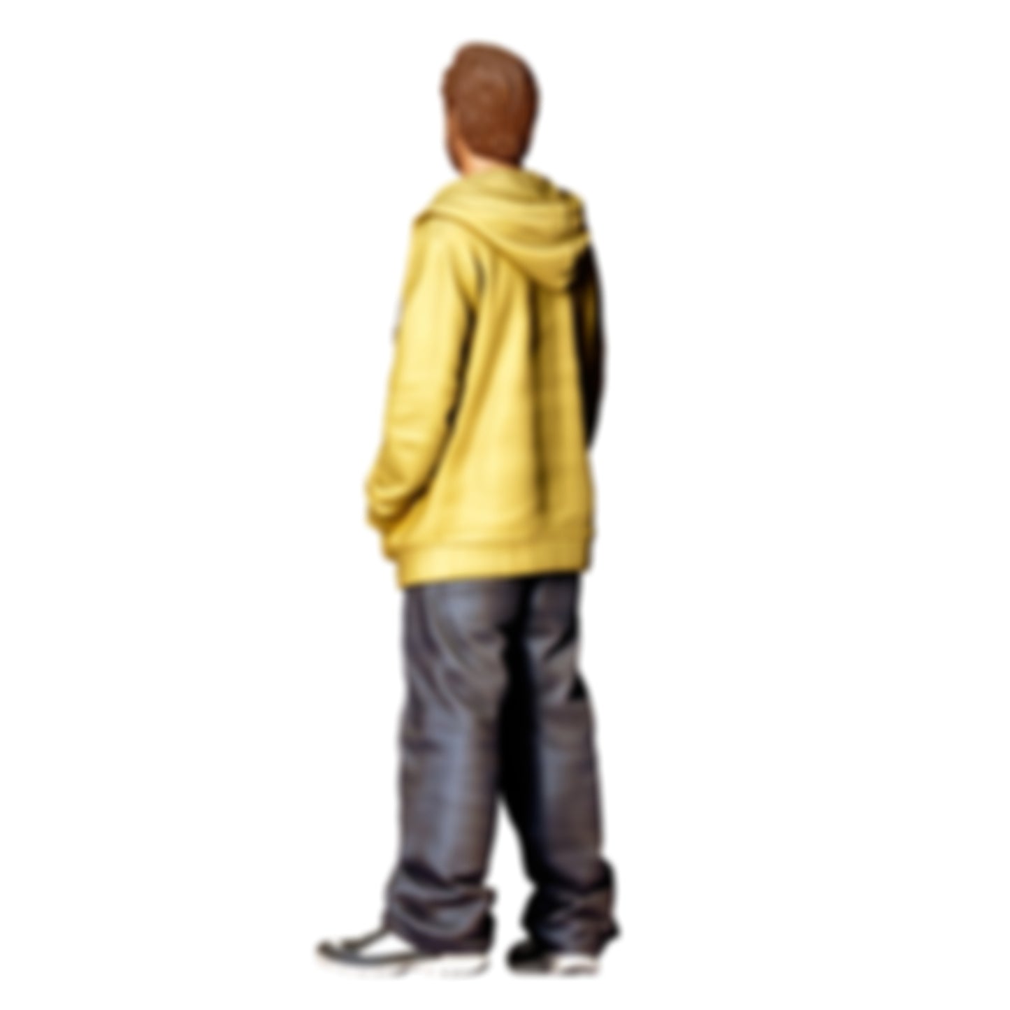 3DP Miniatures 3: Stehende Figur: Mann mit Kapuzenjacke & T-Shirt (Ref. Nr. 510)