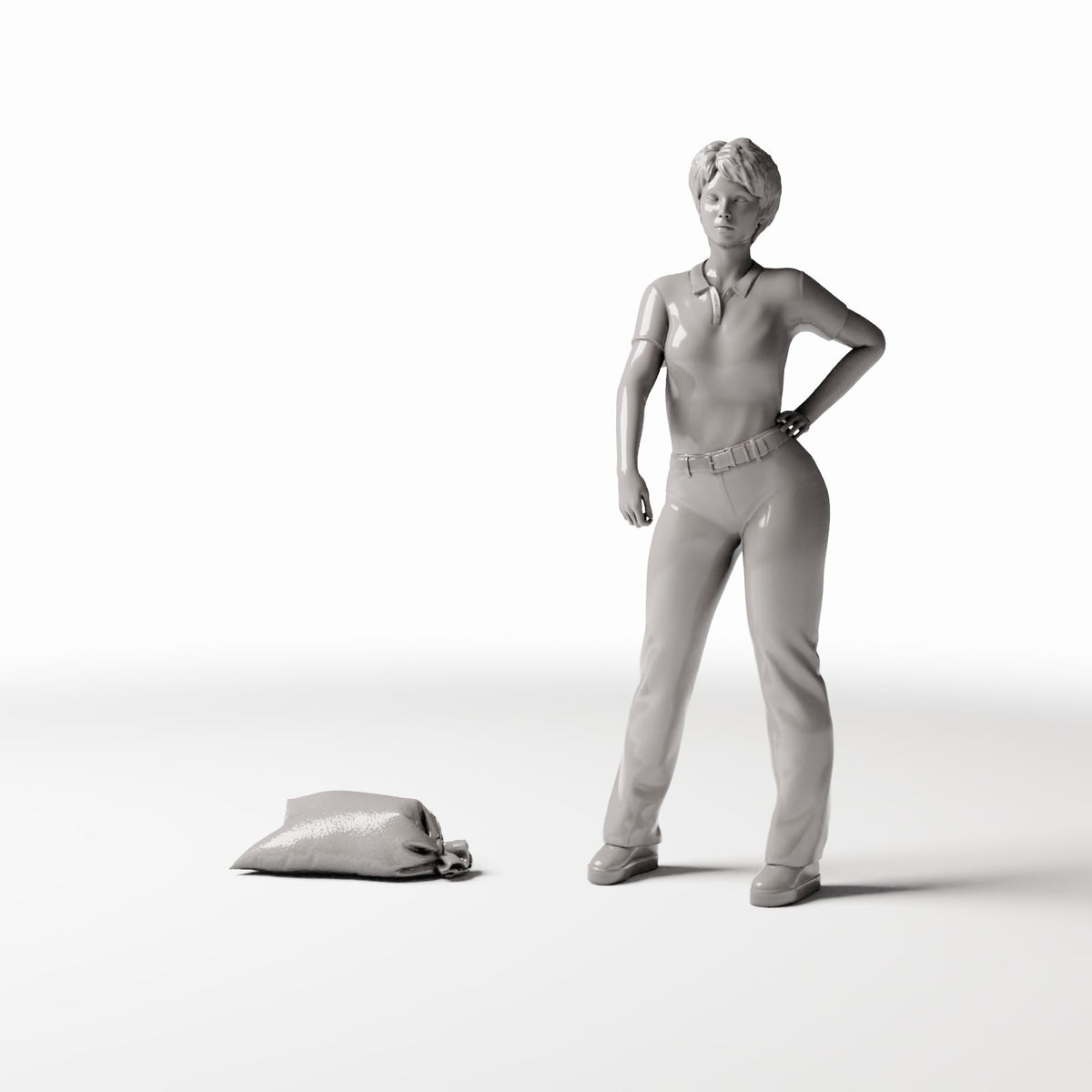 Diorama Modellbau Produktfoto 1: Diorama Militär: Gefüllter Sandsack mit Knoten (Ref. 400D)