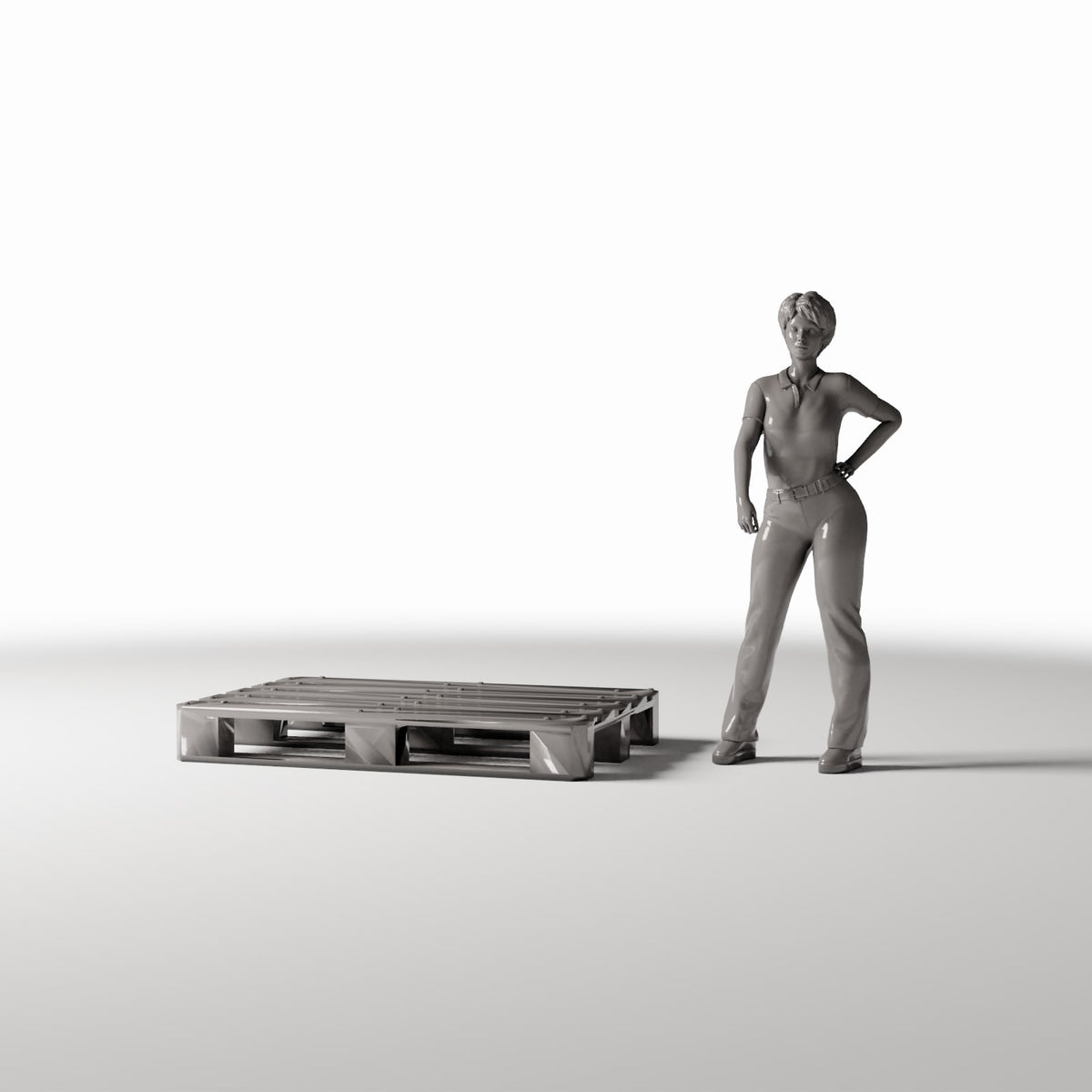 Diorama Model Building Product Photo 1: Diorama Storage & Transport: Transport Pallet for Supplies (Ref. 410D)