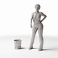 Diorama modelling product photo 1: Military diorama: metal bucket for field depot (Ref. 415D)