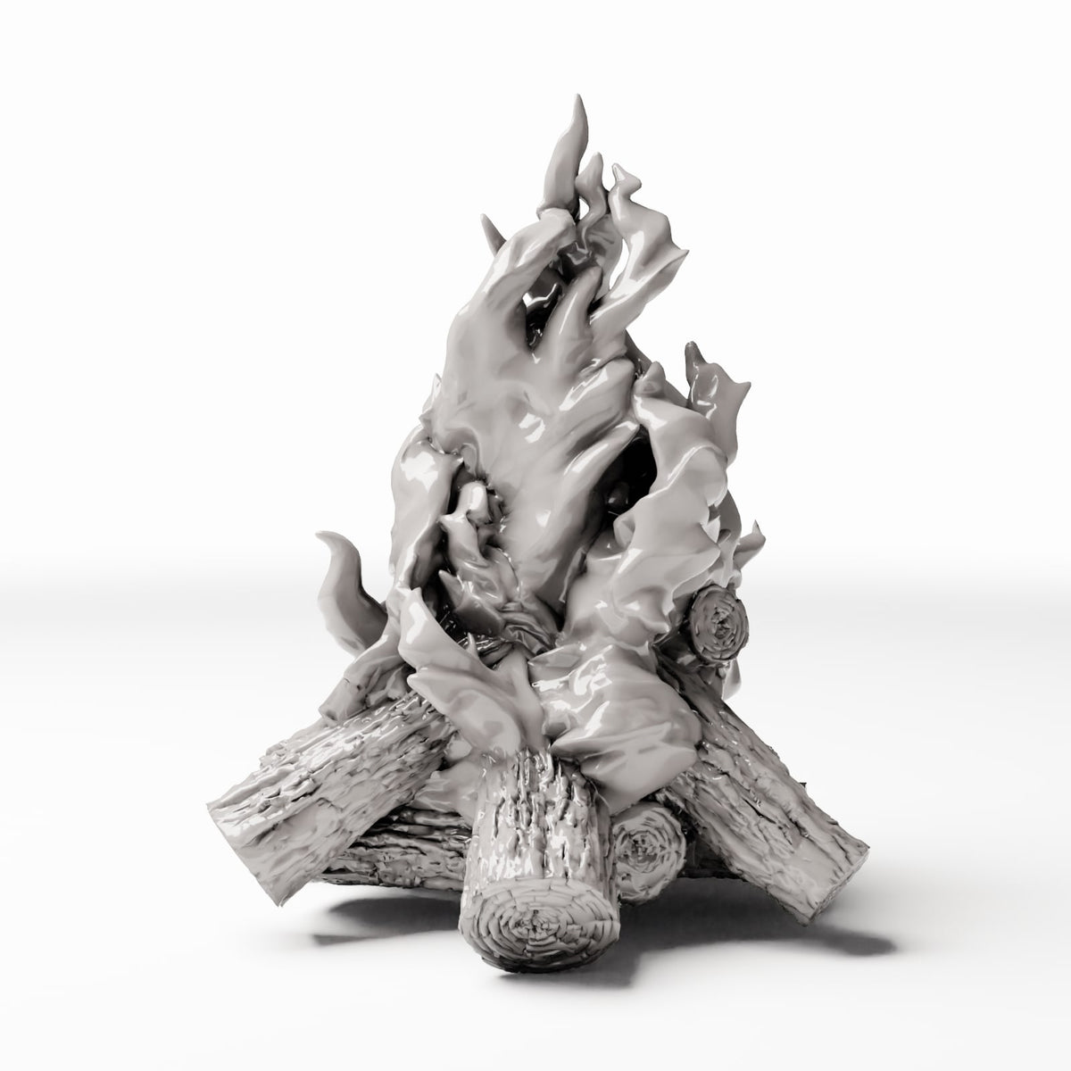 Diorama model-making product photo 2: Diorama terrain: campfire with logs (Ref. 428D)