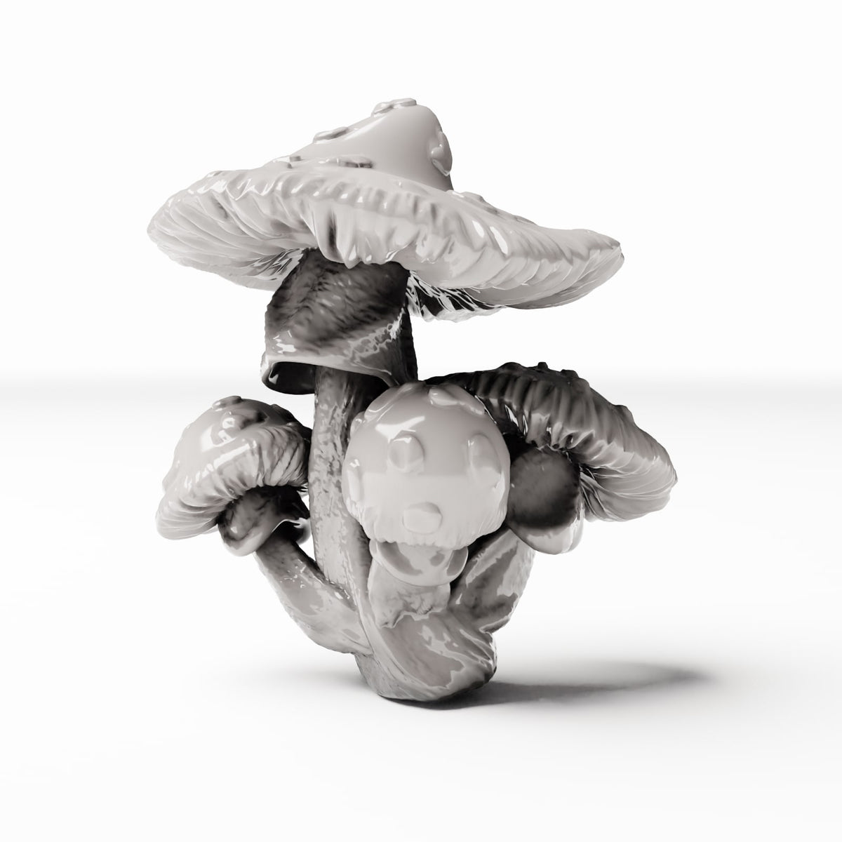 Diorama model-making product photo 3: Diorama plants: Spotted mushroom group (Ref. 449D)