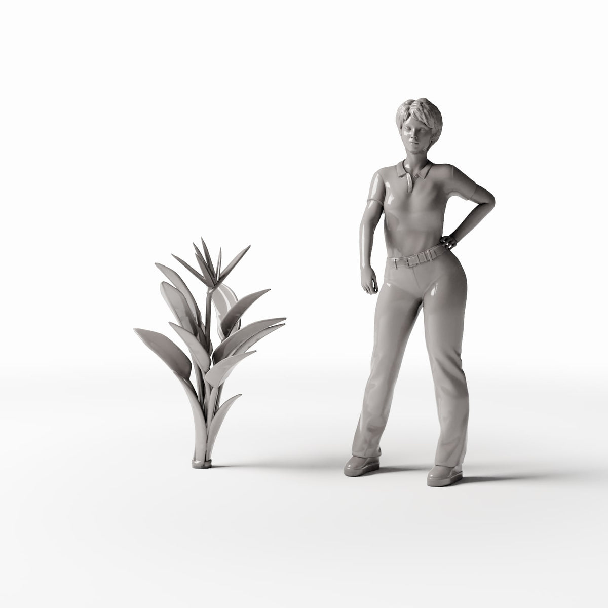 Diorama model-making product photo 1: Diorama plants: Bird of Paradise flower (Ref. 450D)