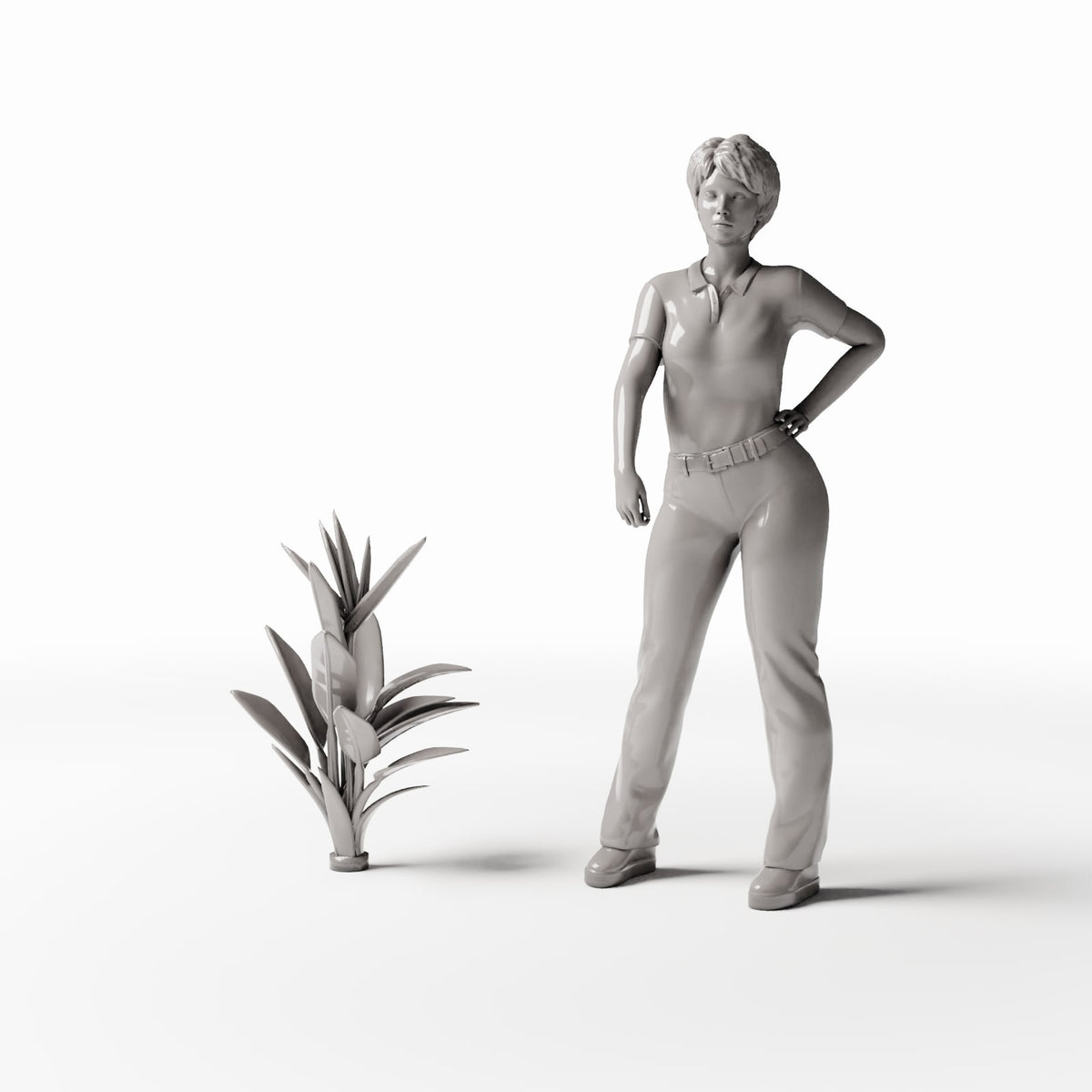 Diorama modelling product photo 1: Diorama plants: bird of paradise flower (Ref. 451D)