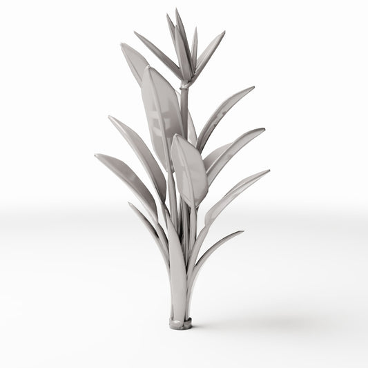 Diorama model-making product photo 0: Diorama plants: bird of paradise flower with long leaves (Ref. 452D)