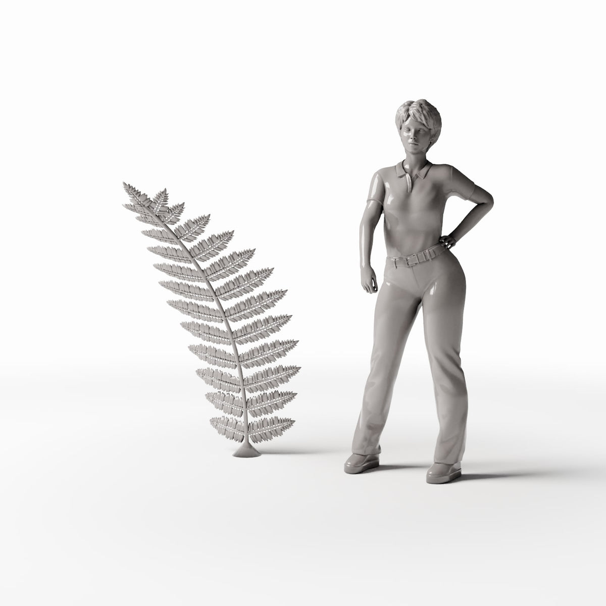 Diorama model-making product photo 1: Diorama plants: fern with fronds (Ref. 460D)