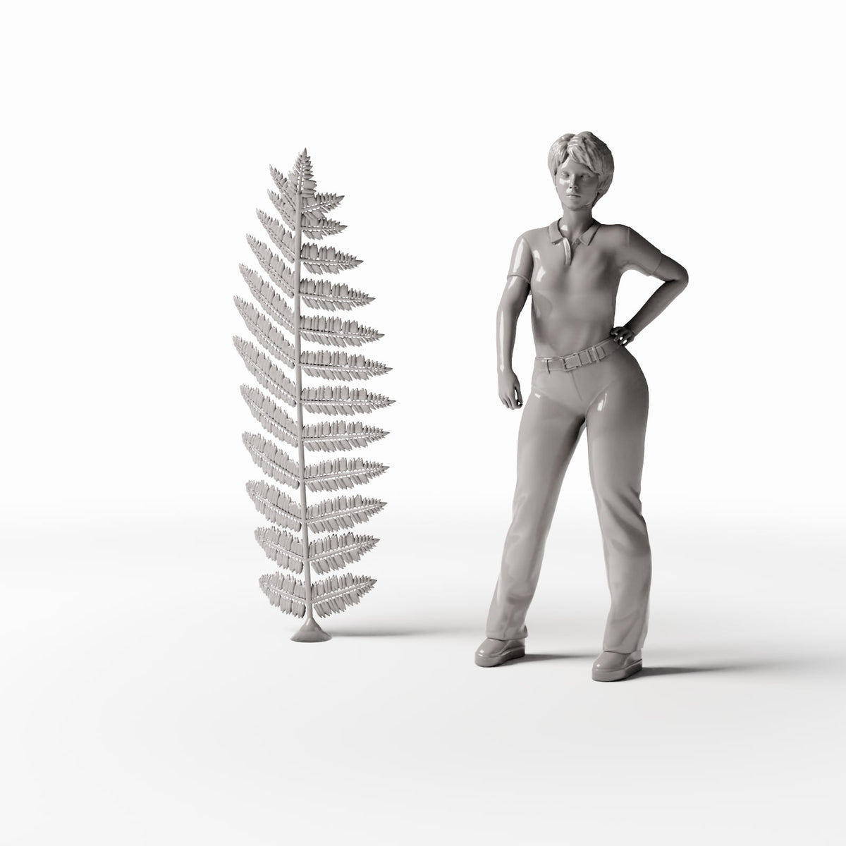 Diorama model-building product photo 1: Diorama plants: fern fronds with fine leaflets (Ref. 464D)