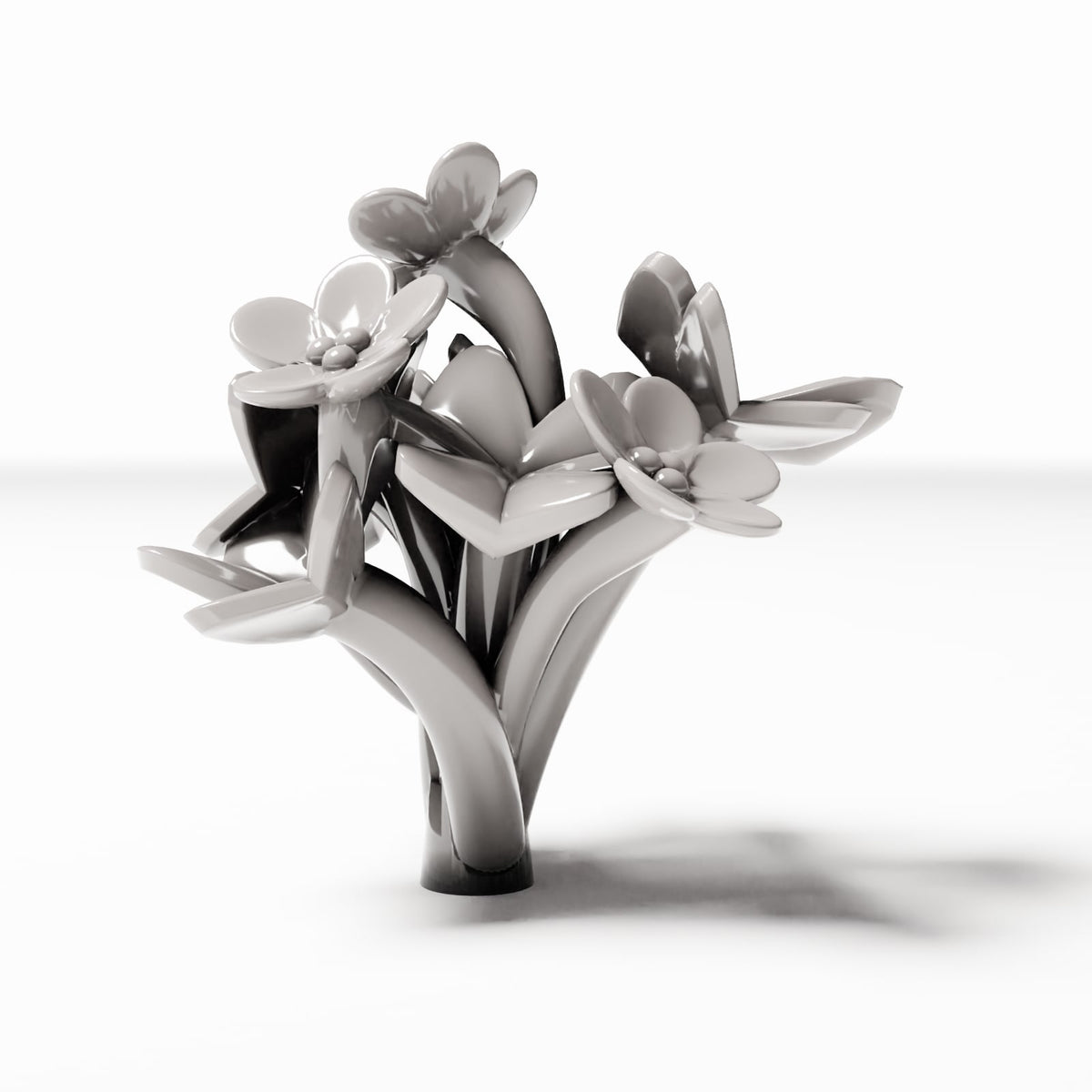 Diorama model-building product photo 0: Diorama plants: Small oxalis clover with flowers (Ref. 492D)
