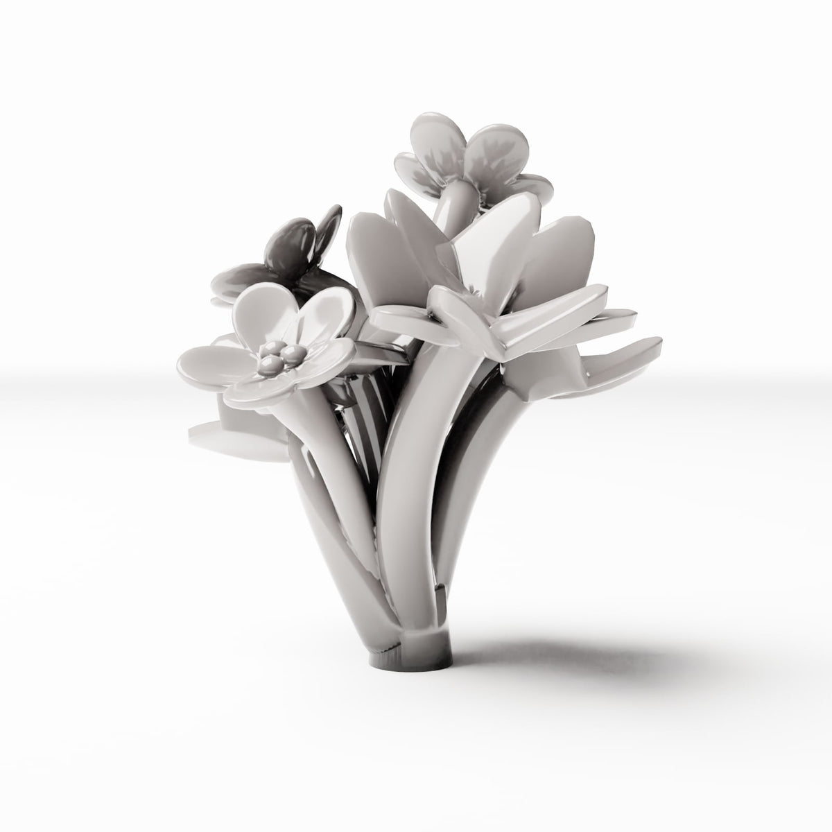Diorama model-building product photo 2: Diorama plants: flowering oxalis clover (Ref. 493D)