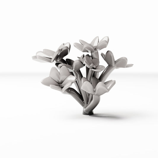 Diorama model building product photo 0: Diorama plants: Oxalis clover plant with flowers (Ref. 494D)