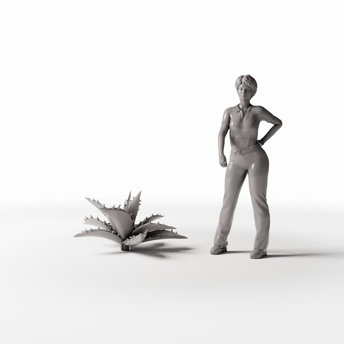 Diorama model-making product photo 1: Diorama plants: agave plant with spiky leaves (Ref. 513D)