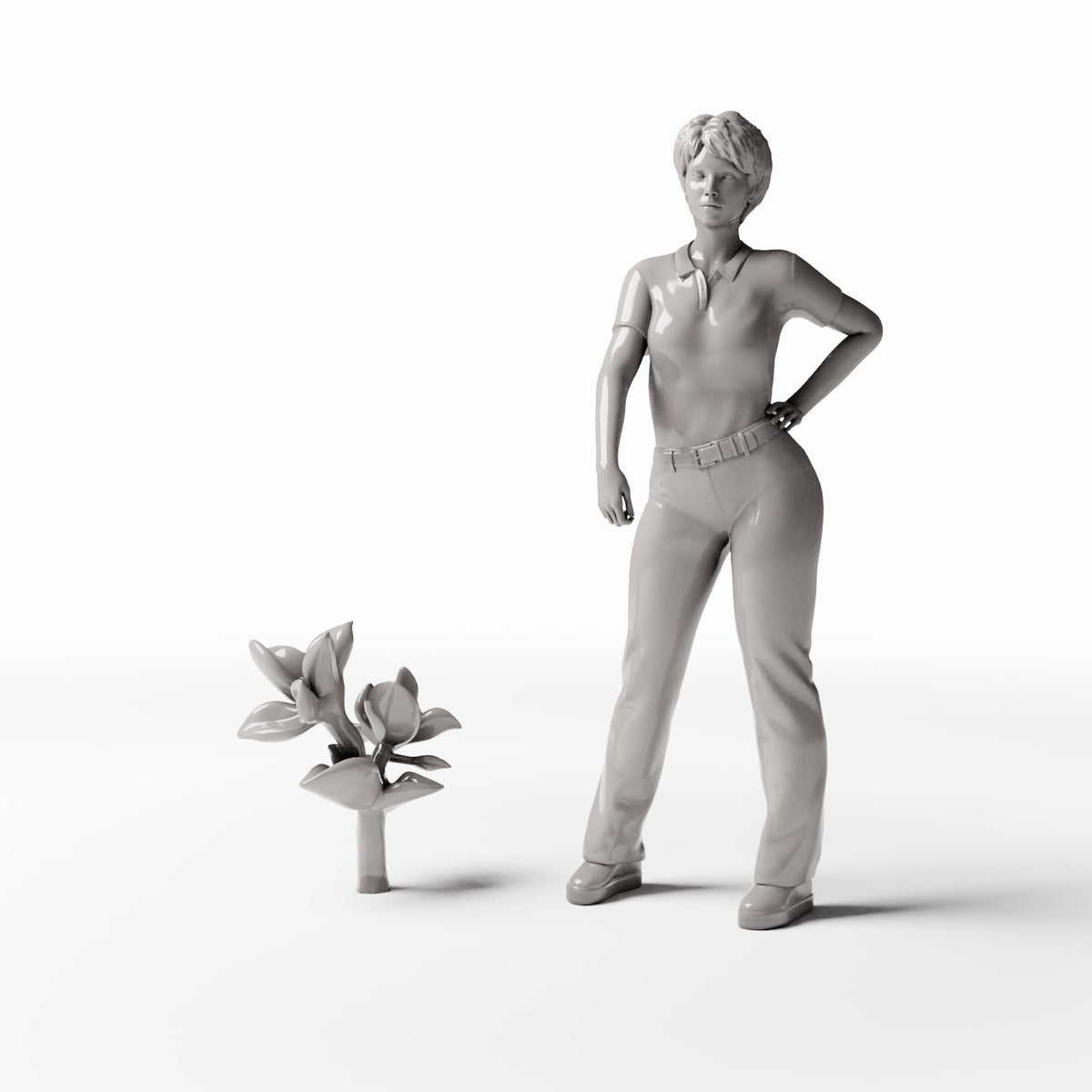 Diorama model-building product photo 1: Diorama plants: Peperomia houseplant (Ref. 537D)