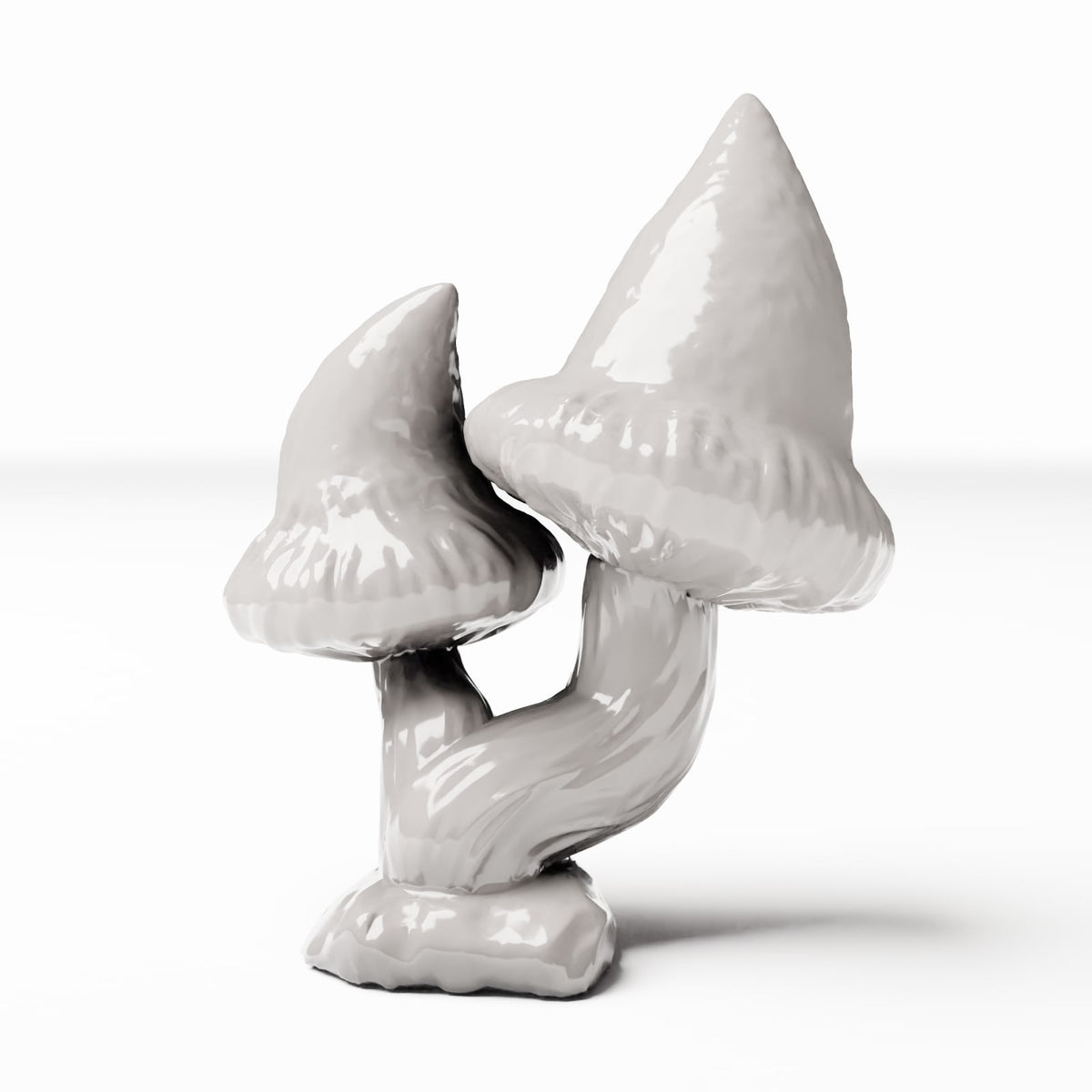 Diorama model-building product photo 0: Diorama plants: group of pointed mushrooms with two mushrooms (Ref. 558D)