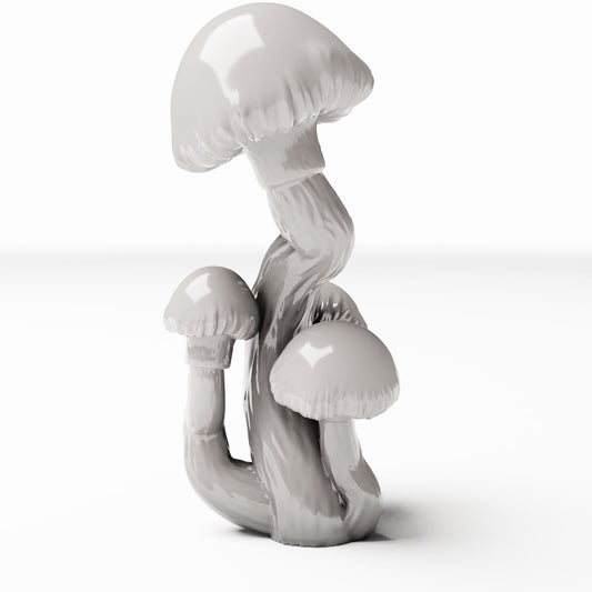 Diorama model-building product photo 0: Diorama plants: Round-cap mushrooms as a mushroom group (Ref. 570D)