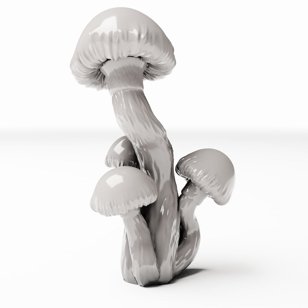 Diorama model-building product photo 2: Diorama plants: Round-cap mushrooms as a mushroom group (Ref. 570D)
