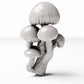 Diorama model-building product photo 0: Diorama plants: round-capped mushrooms as a mushroom cluster (Ref. 574D)