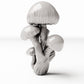 Diorama model-building product photo 2: Diorama plants: round-cap mushrooms in clusters (Ref. 574D)