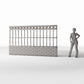 Diorama model-building product photo 1: Diorama Garden: Decorative park fence with ring ornaments (Ref. 580D)