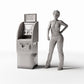 Diorama model-building product photo 1: City Diorama: Freestanding ATM (Ref. 596D)