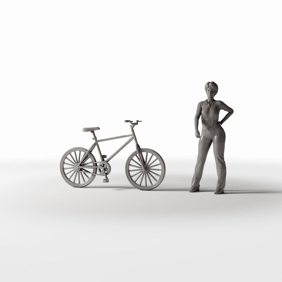 Diorama model-building product photo 1: City Diorama: Classic City Bicycle (Ref. 597D)