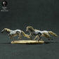 Product photo Animal Figure Diorama, Model Building: 0: Wildlife Figure: running Camargue Horses (Ref 01_01_73)