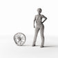 Diorama model-building product photo 1: Street Diorama: Damaged Bicycle Wheel (Ref. 601D)