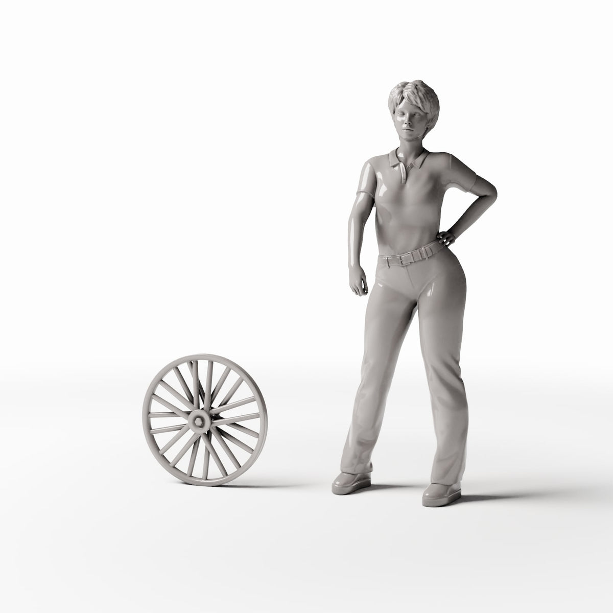 Diorama model-building product photo 1: Diorama Workshop: Bicycle Wheel with Spokes and Hub (Ref. 602D)
