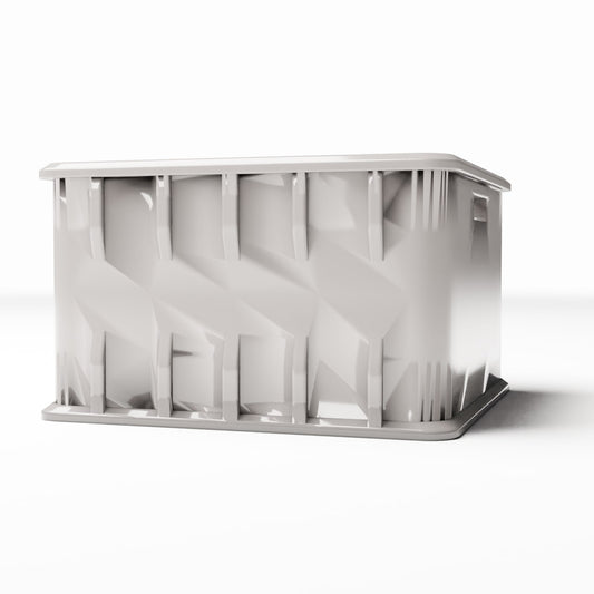 Diorama model-building product photo 0: Diorama Storage: Empty Bottle Crate with Dividers (Ref. 614D)