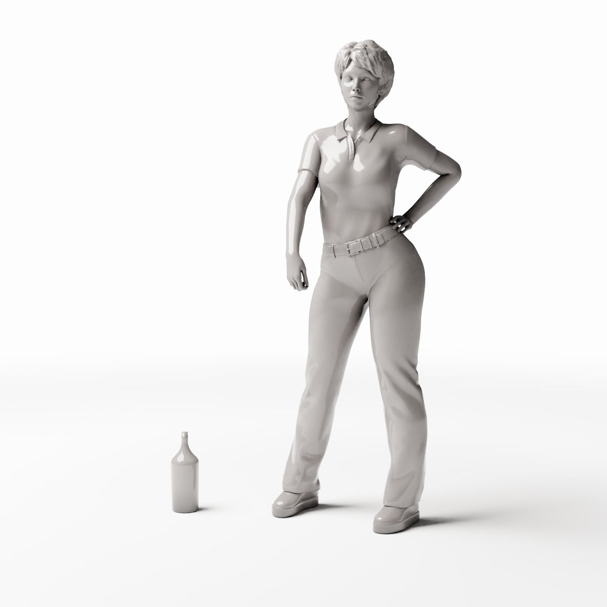 Diorama model-building product photo 1: Diorama Household: Slender Glass Bottle (Ref. 624D)