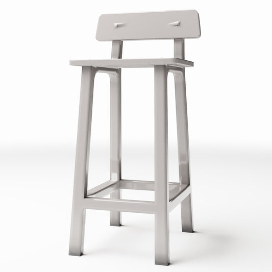 Diorama model-building product photo 0: Diorama Furniture: Bar Stool with Square Seat (Ref. 656D)