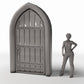 Diorama model-building product photo 1: Diorama Building: Gothic Church Door with Door Knocker (Ref. 658D)