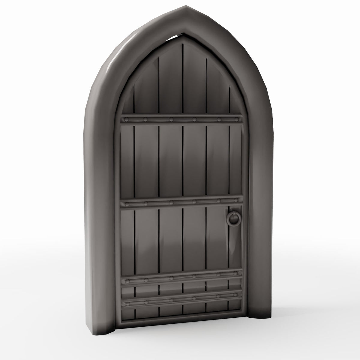 Diorama model-building product photo 3: Diorama Building: Gothic Church Door with Door Knocker (Ref. 658D)